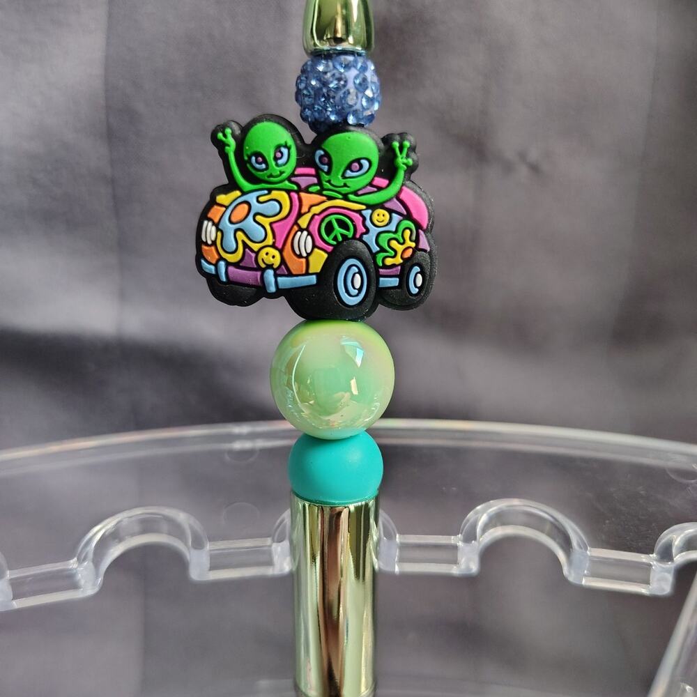 Lisa Frank beaded pen